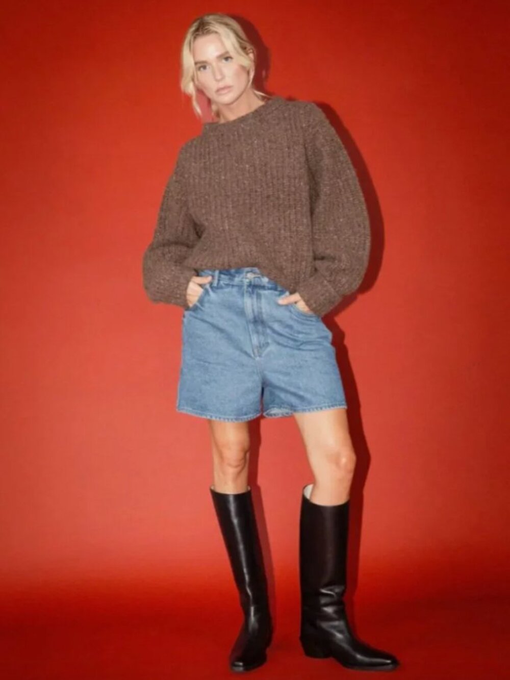 James Street Co. relaxed denim jean shorts